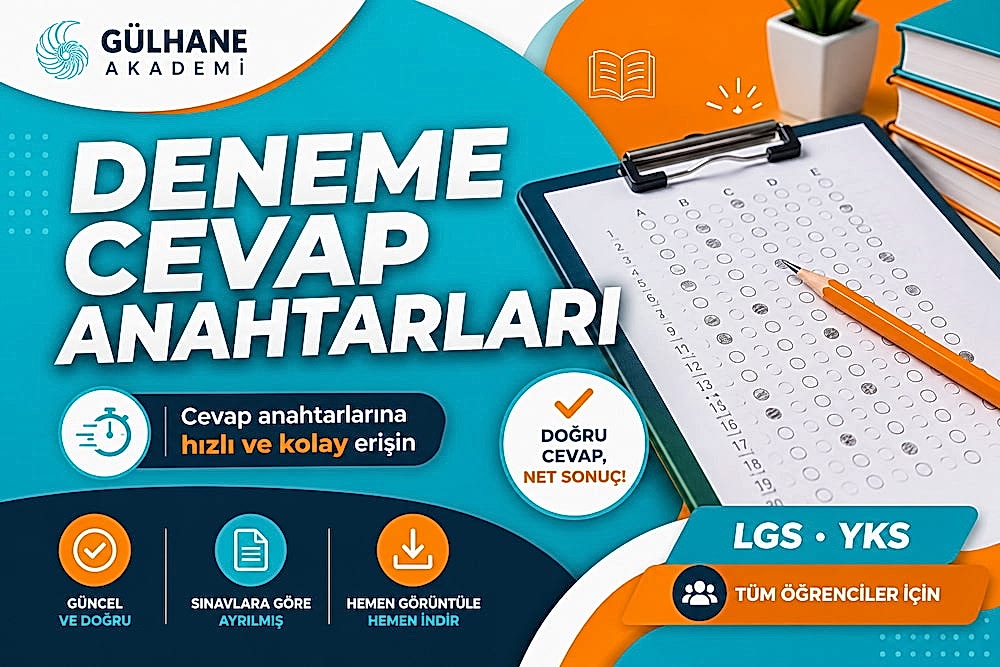 LGS & YKS Deneme Cevap Anahtarları - 2026